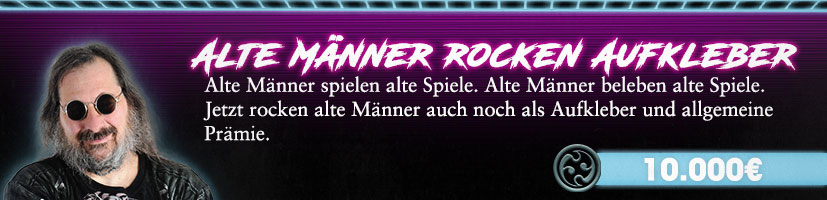 Alte Männer rocken Aufkleber