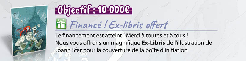 1/ Financement + Ex-libris offert