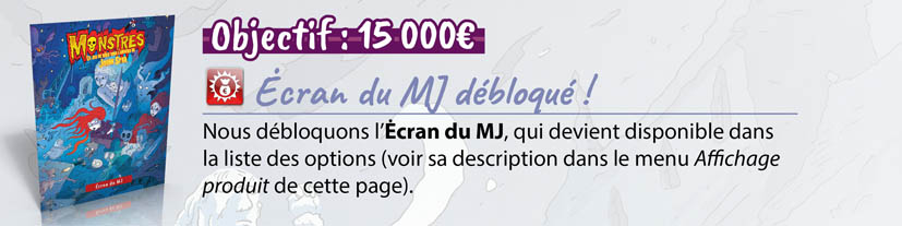1.5/ Ecran du MJ en option