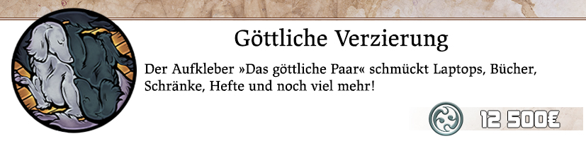 Aufkleber - Das göttliche Paar