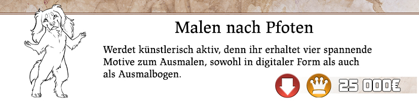 Vier Ausmalmotive