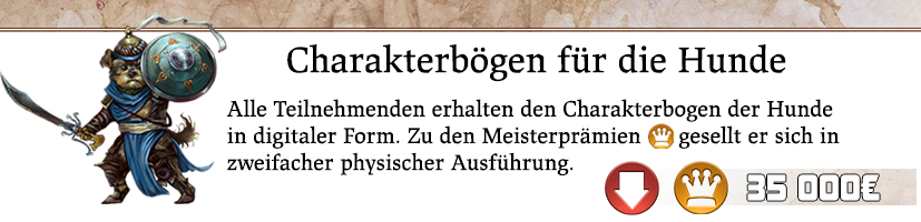 Zwei Charakterbögen der Hunde