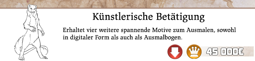 Vier weitere Ausmalmotive