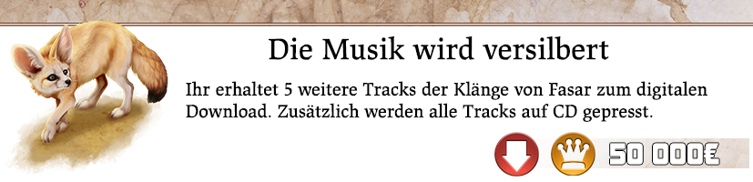 Die Klänge von Fasar werden auf CD gepresst + restliche Tracks digital