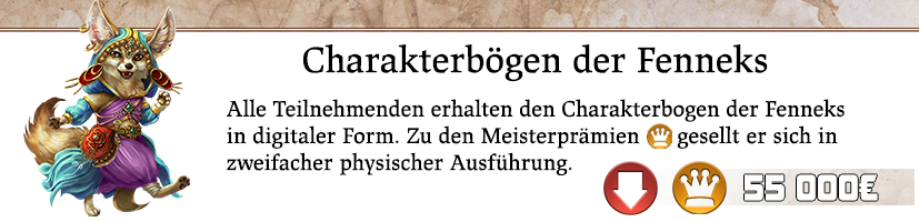 Zwei Charakterbögen der Fenneks