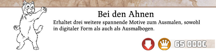 Vier weitere Ausmalmotive