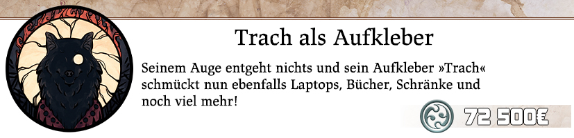 Aufkleber Trach