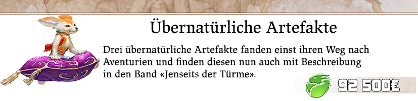 Jenseits der Türme erhält drei übernatürliche Artefakte