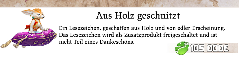 Holzlesezeichen Fasar