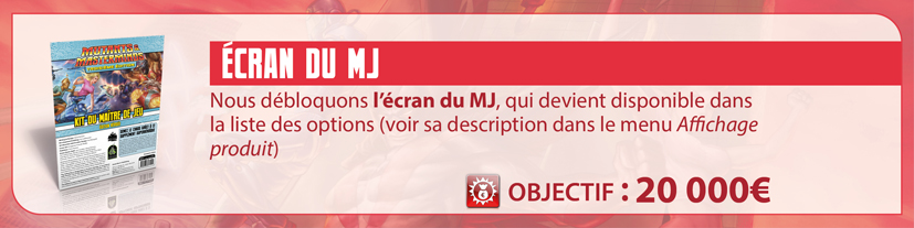 2/ Ecran du MJ en option