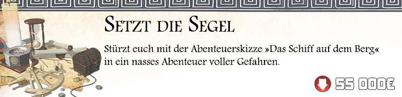 Abenteuerskizze Das Schiff auf dem Berg