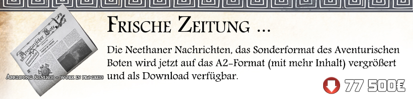 Neethaner Nachrichten - Sonderausgabe des Av. Boten wird auf A2 erweitert