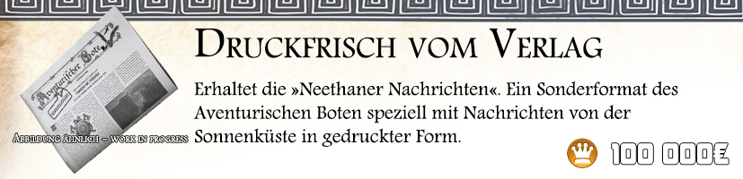 Neethaner Nachrichten - Sonderausgabe des Av. Boten - gedruckt