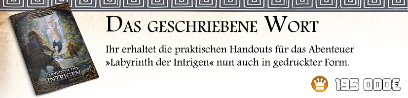Handouts - Labyrinth der Intrigen - gedruckt
