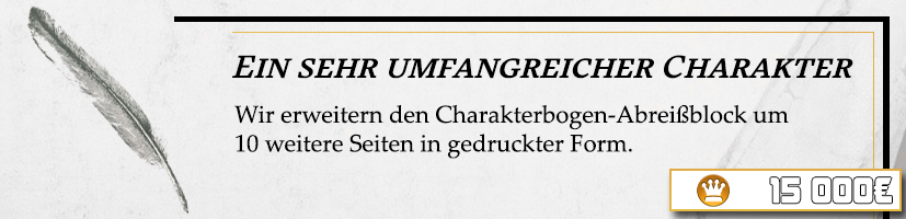 Update Abreißblock Charakterbogen 20 Seiten