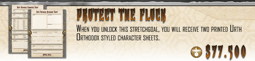 2 Character Sheets -  Urth Orthodox - (6)