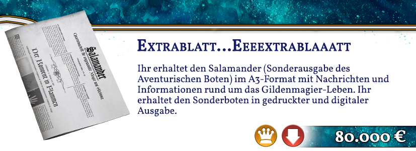Salamander Magie-Bote A3 gedruckt