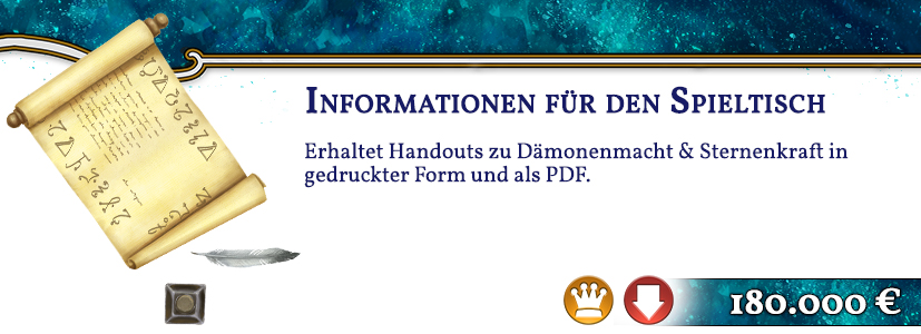 Handouts zu Dämonenmacht und Sternenkraft
