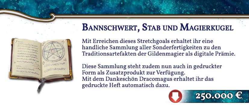 Bannschwert Stab und Magierkugel