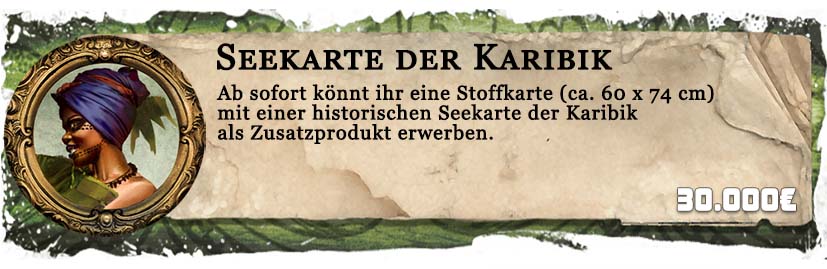 HeXXen 1733 Stoffkarte Die Karibik wird als Zusatzprodukt freigeschaltet