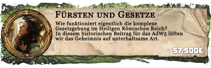 Zusatzartikel für AdW5 - Fürsten und Gesetze