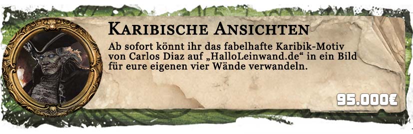 HalloLeinwand Motiv - Karibische Bucht