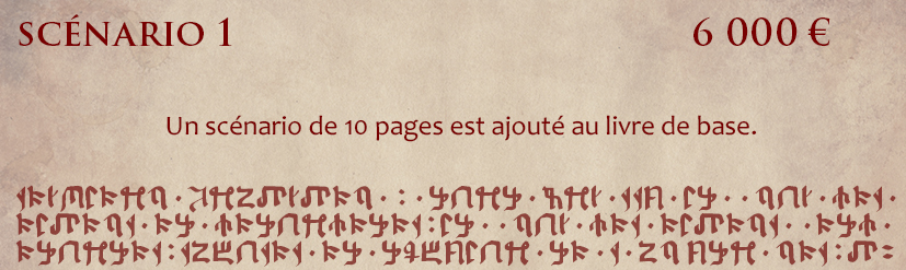 Un scénario supplémentaire dans le livre de base