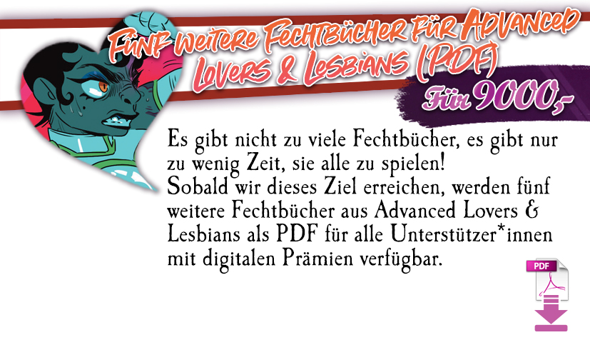 Fünf weitere Fechtbücher für Advanced Lovers & Lesbians als PDF