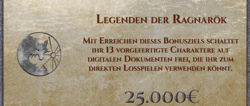Vorgefertigte Charakterbögen