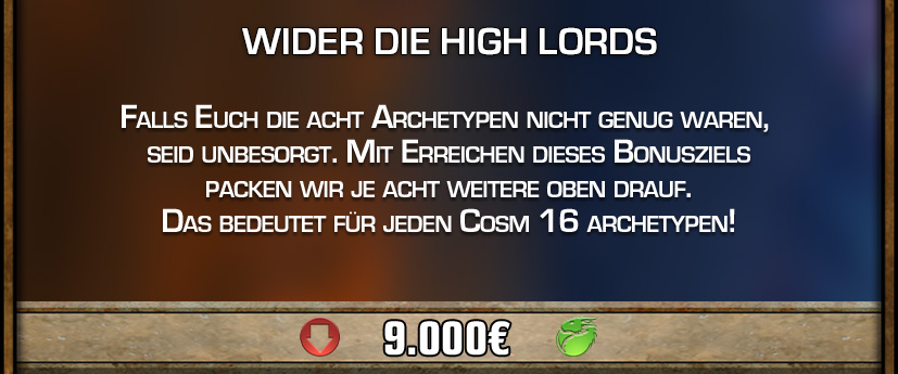 Orrorsh Tharkold Archetypen 8 Stück