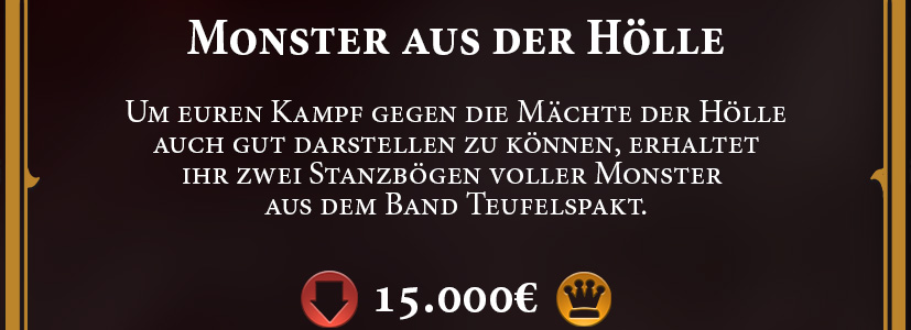 2 Stanzbögen - Monster aus Teufelspakt in Condemnatio-Box