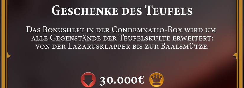 Geschenke des Teufels - erweitert Begleitheft in Condemnatio