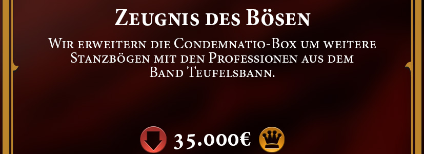 Stanzbogen - Professionen aus Teufelsbann in Condemnatio-Box