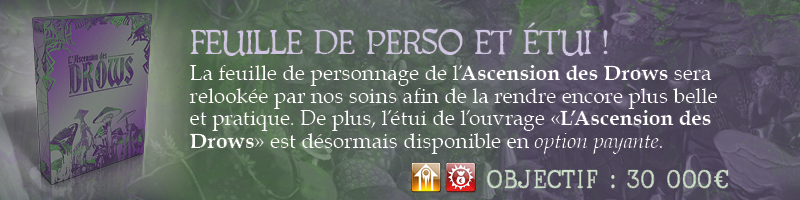 2/Feuille de perso revue et étui en option !