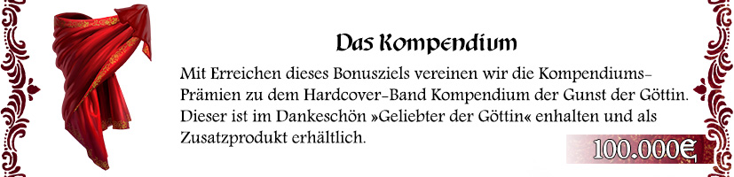 Kompendium der Gunst der Göttin wird freigeschaltet als Print