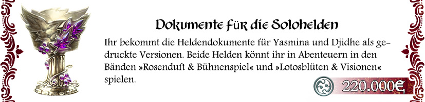 Heldendokumente für Yasmina und Djidhe als Print (für CF-Pack)