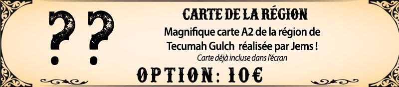 Carte A2 de la région de Tecumah Gulch