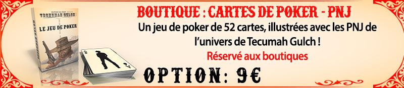 Option boutique : Carte de Pocker PNJ