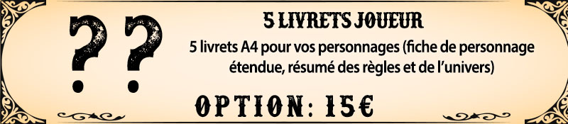 Option : Livret de joueur X5