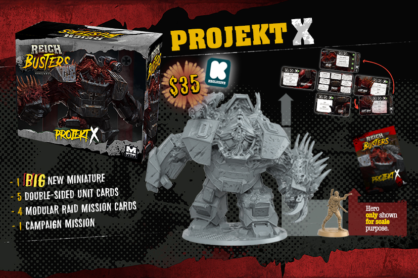 NEW! REICHBUSTERS PROJECT PROJEKT X KICKSTARTER EXCLUSIVE EXPANSION! 