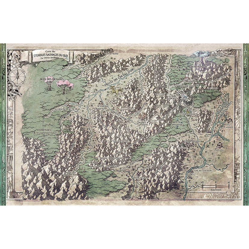 Carte en tissu : Les étendues sauvages (64x80 cm)
