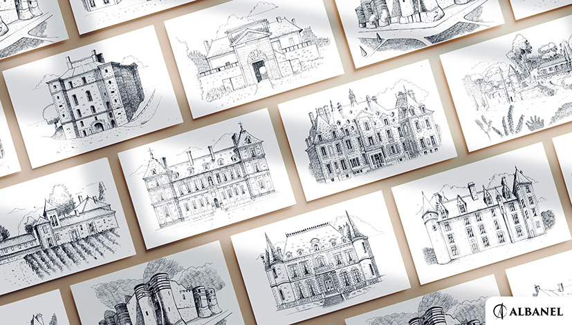 10 cartes postales Châteaux