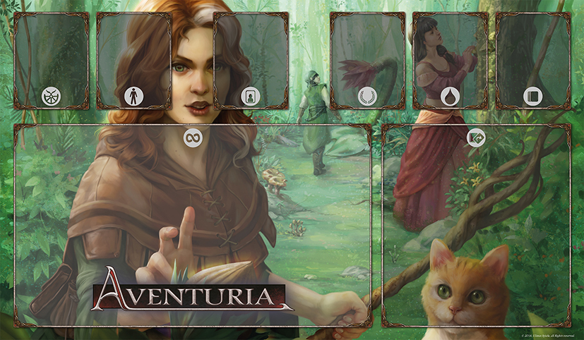 Aventuria - Spielmatte Bornische Katzenhexe
