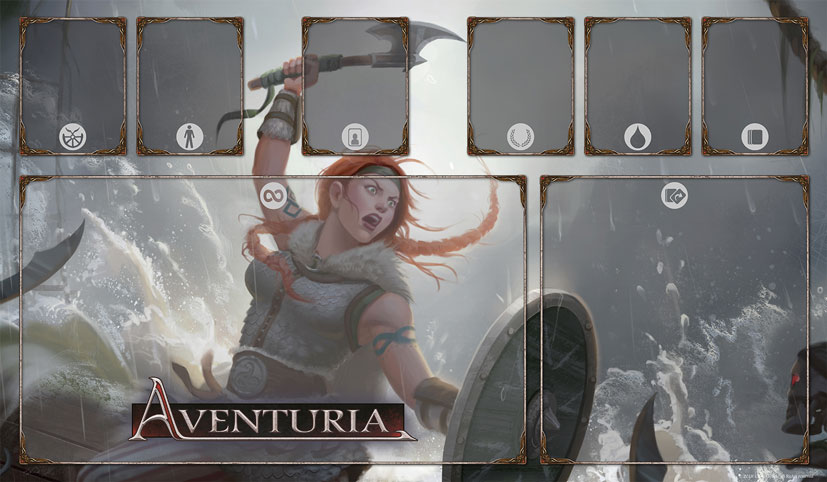 Aventuria - Spielmatte Thorwalsche Kriegerin