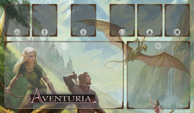 Aventuria - Spielmatte Elfische Kundschafterin