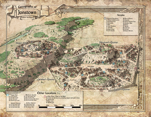 Carte en tissu : Jonville (64x80 cm)