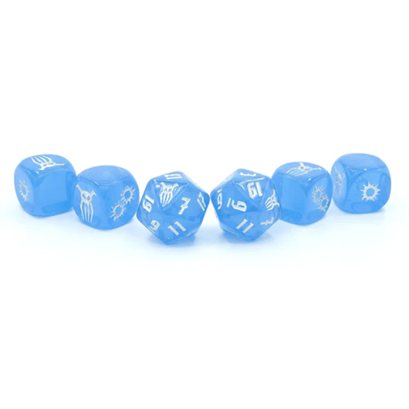Dés Blauer Kristall