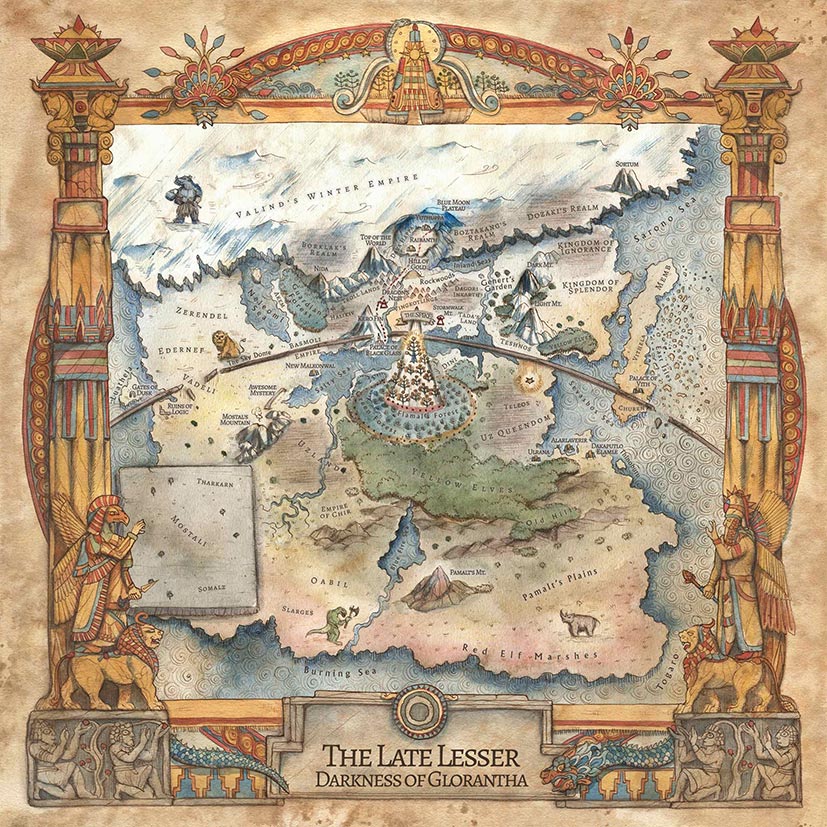 Nouvelle Carte en tissu Les temps Mythiques : La fin des Petites Ténèbres (80cm x 80xm)