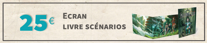 Ecran de jeu et livre scénarios - Les Gardiens de l'Ether et leur PDF