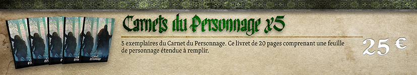 Symbaroum 5E - Carnets du Personnage x5